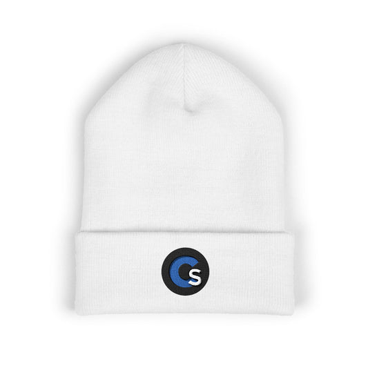 Collaboration Station Logo Cuffed Beanie — Knit Winter Hat